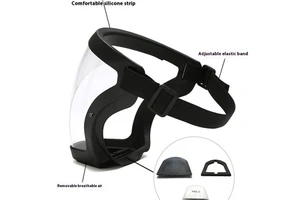 PC Anti-Fog Full Face Protection Clear Protective Safety Face Shield With ATPV Rating 10.8cal/sqcm