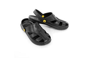 Breathable ESD Safety Slippers SPU Anti Static Industrial Dust Free Lab Cleanroom