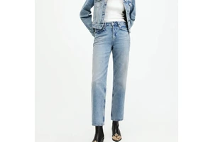 Women's Loose Washed Denim Pants High Waist Long Straight Jeans-Summer Stock Wholesale Clothing