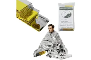 Light Weight Sheet Survival First Aid Aluminized Mylar Emergency Thermal Blanket Gold