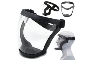 High Quality Reusable Work Protection Mask with Transparent Face Shield Full Protective Dust and Burn Prevention Eye Protection