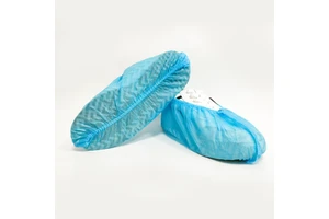 Hot Sale CE Certified Disposable Antiskid Soft Surgical Shoe Covers Blue PP Non-Woven Breathable Dust Proof Safety Pull-On