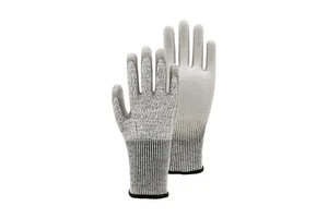 Hot Selling CE ANSI Level 5 Cut-Resistant Gloves EN388 HPPE PU Coated D-Level Tear-Resistant Knit Wrist Flexible Silicone-Free