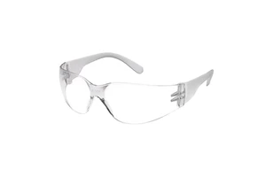 Safety Goggles Standard Half-Frame Polycarbonate Frame Clear Lens Uncoated Eye Protection