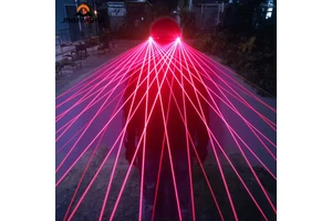 Customized Halloween Party Night Bar Disco Live Broadcast Atmosphere Props 650nm Red And Green Laser Led Glasses