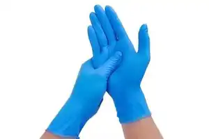 Latex Free Nitrile Safety Gloves 100PCS/Box Waterproof Chemical Resistance 10/4Mil Powder Free Blue Disposable CE Certified Food