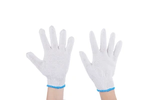 Safety Cotton Knit Protective Hand Safety Work Gloves