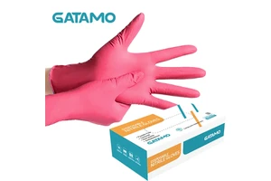 G53 Red 100 Pcs Box Ce Safety Cleaning Household Glove Guantes De Nitrilo Disposable Examination Powder Free Nitrile Gloves