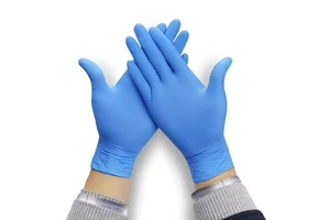 Wholesale Food Safety Level Safe Blue Nitrile Disposable Mitten Are Latex-free and Textured Nitrile Gloves