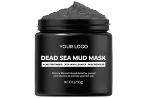Custom Spa Quality Dead Sea Mud Facemask Travel Size For Face Body Oil Control To Reduce Acne For Combination & All Skin Types