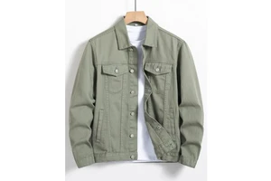 Heritage Look Winter Men's Denim Jacket Breathable Eco-Friendly Comfortable Fit Daily Wear Timeless Casual Design 240g Digital