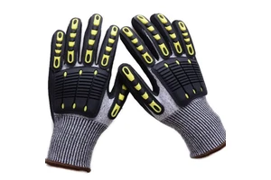 High Quality Cut Resistant Work Safety Gloves TPR Protection with HPPE Nitrile PU Coating Anti-Slip Anti-Impact for Construction