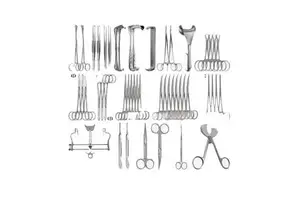 C-section Surgical Instruments Set 50-Piece Stainless Steel Obstetric Surgery Tools Cesarean Section Surgical Kit Handheld