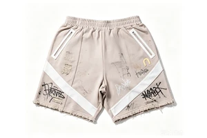 Vintage Wash Jorts Oversized Baggy Jean Shorts Streetwear Denim Shorts Retro Distressed Custom Logo Jorts For Men
