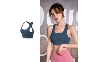 New Design Summer Female Sports Bra with Removable Pads Custom U Neck Fitness Clothing for Gym Workout Women's Yoga Tops