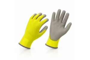 Flexible PU Coated Safety Gloves for Exhibition Setup and Event Construction Work Seamless Protective Working Hand Gear Bulk