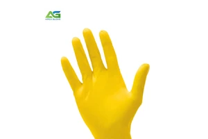 Hot Selling APEX Glove Yellow Custom Disposable Nitrile PPE Gloves Single-Use Powder Free Safety Medical XS-XL