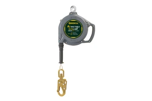 50ft Durable Self-Retracting Lifelines ANSI Standard Anti-Fall Device Handle Fall Arrester Stainless Steel D-Ring 150kg Capacity