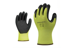 Anti-Slip Wear-Resistant Anti-Oil Grip Safety Gloves Latex Coated Finger Protect Seamless Knit Industrial Work Gloves