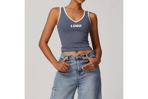 Running Skin-Friendly Sports Fitness Top Casual Gym tank Yoga Top for Women