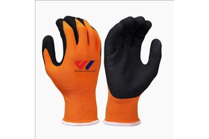 Nitrile PU Coated Nylon Work Gloves Breathable Lightweight Grip Safety Gloves for Construction Automotive Workshop & Reusable