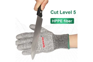 Seeway Juantes Anticorte Level 5 Cut-Resistant Gloves with PU Grip Palm-Coated Knit Anti-Cutting Gloves Free Sample