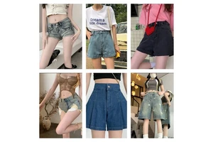 Wholesale Sexy High Waisted Women's Denim Shorts Fashionable Casual Slim Fit Summer Denim Shorts Randomly Shipped