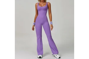 Outdoor Running Sports Jumpsuit Hip-lifting Tight Jumpsuit Yoga Suit Women