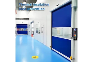 CE Certified PVC High Speed Cleanroom Door Anti-Bacterial Dustproof Modern Design PVC Fast Door