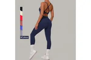 Gym Sportswear Hollow Out Jumpsuit Activewear Yoga Breathable Fitness Jumpsuit Sleeveless Rompers Women Jumpsuit