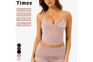 Halter Yoga Vest Running Sports Vest Backless Shock-absorbing Outdoor Fitness Top For Women