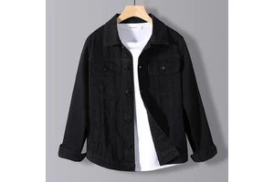 New Slim Vintage Denim for Men Casual Plus Size Spring and Autumn