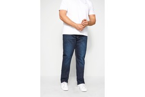 Plus Size Straight Regular Fit Man Jean Blue Color Plus Size Breathable Jeans for Men's Breathable OEM Custom Fashion 2026