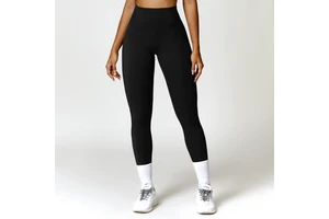 Women's High Waist Yoga Pants Solid Pattern Butt Lifting Speed Dry Fitness Activewear Tight Pilates & Running Sports Leggings