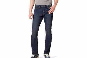 Modern Slim Fit Men's Denim Trousers Stylish Durable Straight Jeans for Winter for Casual Outfits Outdoor Activities Daily Wear
