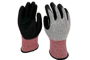 Factory Price 13G Cut Resistant Anti-Slip Nitrile Textured Knit Wrist Breathable Durable Silicone-free Powder-free Gloves