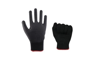 Custom Designed Men's Work Safety Gloves Light Breathable Oil Proof and Anti-Slip with Polyester PU Material