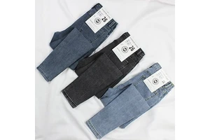 High Waist Jeans Women's Slim Spring, Autumn and Winter New Elastic and Thin Outer Wear All-match Tight Nine-point Pencil Pants