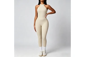 Hot Selling Women's Sleeveless One Piece Sports Bodysuits Running Quick Drying Breathable Yoga Jumpsuit