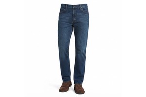 High Quality Summer Cotton Men's Casual Mid Waist Straight Jeans Denim Pants Work Trouser Direct Factory Plus Size 40