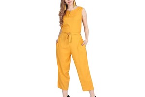 Women's High Quality Regular Fit Knitted Denim Jeans Overall Jumpsuit Fashionable Casual Wear Summer Breathable Full Length