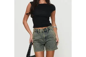 Women's High-Waisted Casual Denim Shorts Summer Vintage Style Straight Sexy Cargo Pants Shorts
