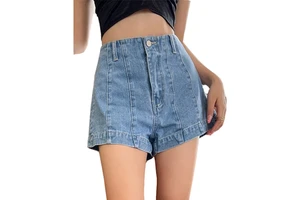 Fashion Summer Women Denim Shorts High Quality Stitching Jean Shorts Wholesales Casual Blue Shorts for Women Jeans