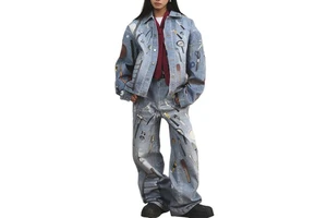 Custom Women's Denim Sets Jeans Suits for Women All Over Print Denim 2 Piece Set Women
