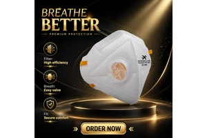 Wholesale Butterfly-Shape FFP3 Disposable Respirator Industrial Mask Respiratory Valve 3-Layer EN149 Certified Adjustable Nose