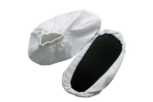 ESD Anti-Skid Reusable Polyester Shoe Cover Washable Dust-Free Cleanroom Antistatic Safety Product