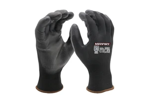 MaxiPact 13G PU Palm Coated Dipped Safety Gloves Anti-Slip Protective Work Gloves Construction Certified ANSI EN388 Anti-slip