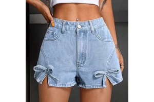 2026 Women's Denim Shorts Stylish Custom Logo High Quality Quick Dry Eco-Friendly Casual Fashionable Wholesale Solid Customized