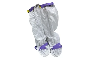 ALLESD Various Color Design Stripe Washable Cleanroom Workshop Polyester Antistatic Safety Shoes Boots Shoe Cover
