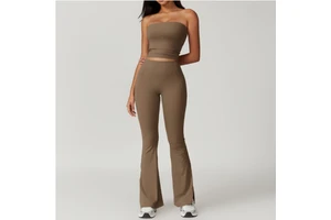 Women's AL Yoga Set Wholesale Naked Feeling Sports Bodysuits Jumpsuits Breathable Quick-Dry Spandex/Nylon Two-Piece Workout
